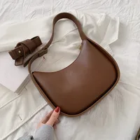 Women's All Seasons Pu Leather Solid Color Elegant Classic Style Square Zipper Shoulder Bag Underarm Bag sku image 5