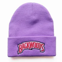 New Autumn And Winter Men's And Women's Warm Wool Hat BACKWOODS Letter Embroidery Men's And Women's Knitted Hat Pullover Hat main image 1