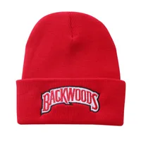 New Autumn And Winter Men's And Women's Warm Wool Hat BACKWOODS Letter Embroidery Men's And Women's Knitted Hat Pullover Hat sku image 5