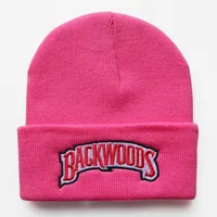 New Autumn And Winter Men's And Women's Warm Wool Hat BACKWOODS Letter Embroidery Men's And Women's Knitted Hat Pullover Hat sku image 17