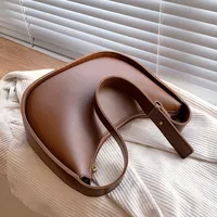 Women's All Seasons Pu Leather Solid Color Elegant Classic Style Square Zipper Shoulder Bag Underarm Bag main image 1