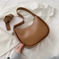 Women's All Seasons Pu Leather Solid Color Elegant Classic Style Square Zipper Shoulder Bag Underarm Bag sku image 4