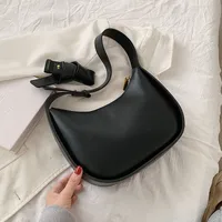 Women's All Seasons Pu Leather Solid Color Elegant Classic Style Square Zipper Shoulder Bag Underarm Bag sku image 3