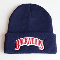 New Autumn And Winter Men's And Women's Warm Wool Hat BACKWOODS Letter Embroidery Men's And Women's Knitted Hat Pullover Hat sku image 13