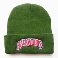 New Autumn And Winter Men's And Women's Warm Wool Hat BACKWOODS Letter Embroidery Men's And Women's Knitted Hat Pullover Hat sku image 18