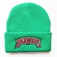 New Autumn And Winter Men's And Women's Warm Wool Hat BACKWOODS Letter Embroidery Men's And Women's Knitted Hat Pullover Hat sku image 19