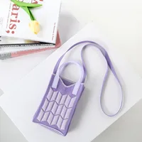Women's Small Cotton Geometric Cute Square Open Square Bag sku image 4