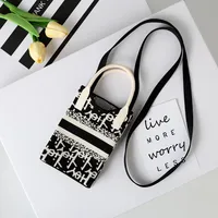Women's Small Cotton Geometric Cute Square Open Square Bag sku image 17