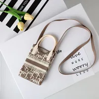 Women's Small Cotton Geometric Cute Square Open Square Bag sku image 19