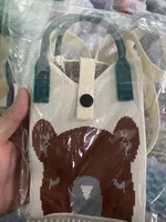 Women's Small Cotton Geometric Cute Square Open Square Bag sku image 27