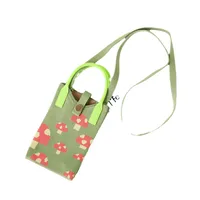 Women's Small Cotton Geometric Cute Square Open Square Bag main image 2