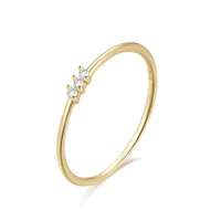 Sweet Butterfly Sterling Silver Plating Rings sku image 3
