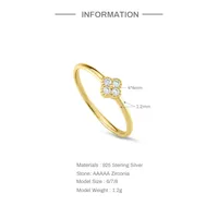 Sweet Butterfly Sterling Silver Plating Rings main image 9