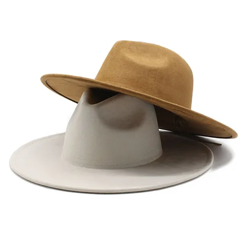 Unisex Vintage Style Baroque Style Ethnic Style Solid Color Wide Eaves Fedora Hat