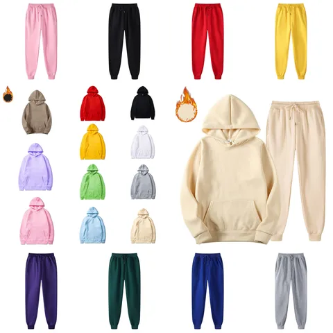 Unisex Hoodies Long Sleeve Basic Fleece Lined Casual Solid Color