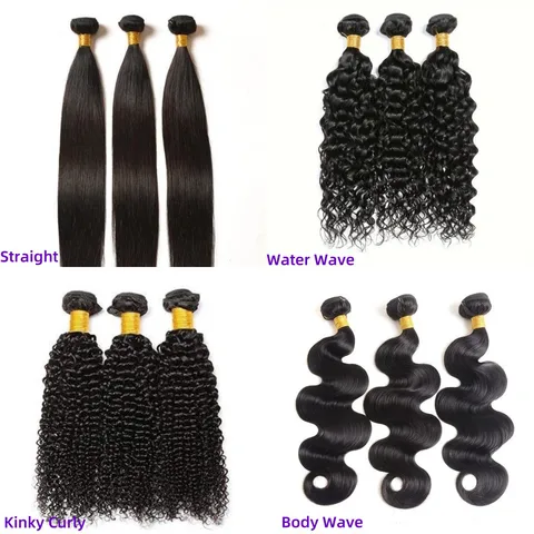 Women's Simple Style Casual Holiday Real Hair Long Curly Hair Long Straight Hair Wigs