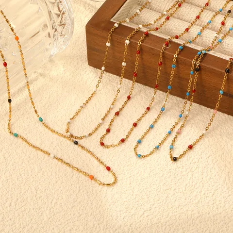 Casual Bohemian Geometric 304 Stainless Steel 18K Gold Plated Women's Necklace