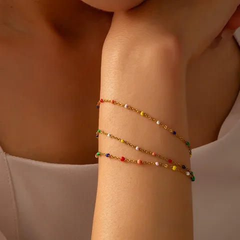 Casual Bohemian Streetwear Geometric 304 Stainless Steel 18K Gold Plated Women's Bracelets