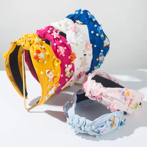 Women's Cute Sweet Color Block Cloth Hair Band
