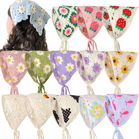 Women's Fairy Style Casual Vacation Flower Cloth Scarf