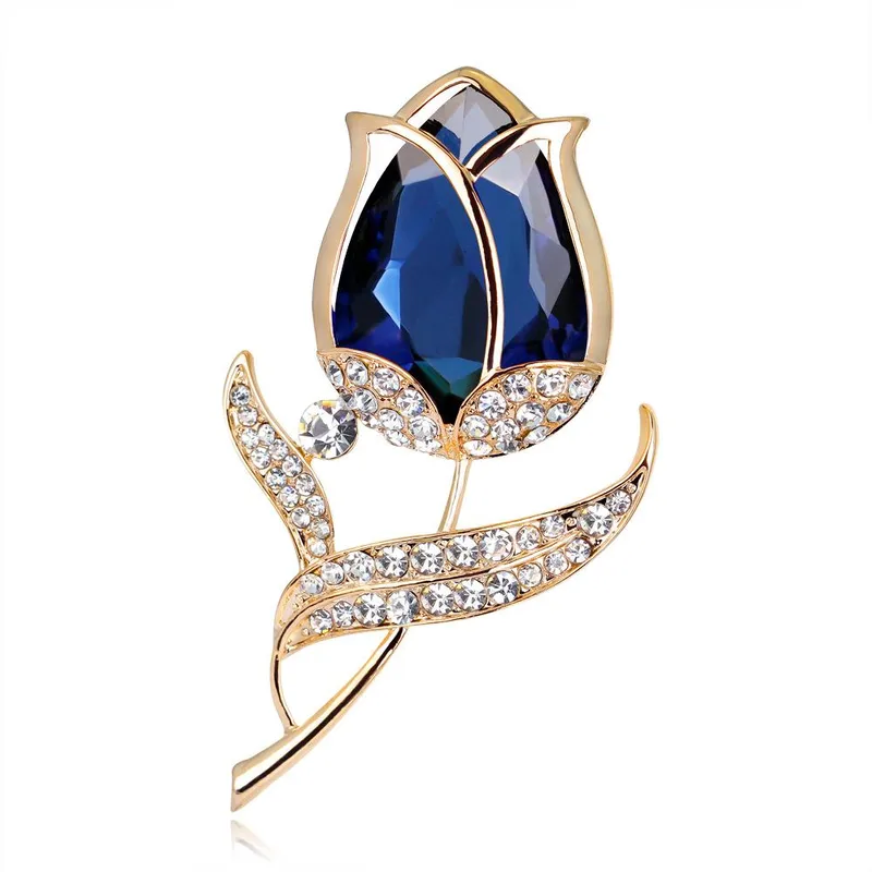 Fashion Imitated Crystal Rose Brooch Nhdr142844