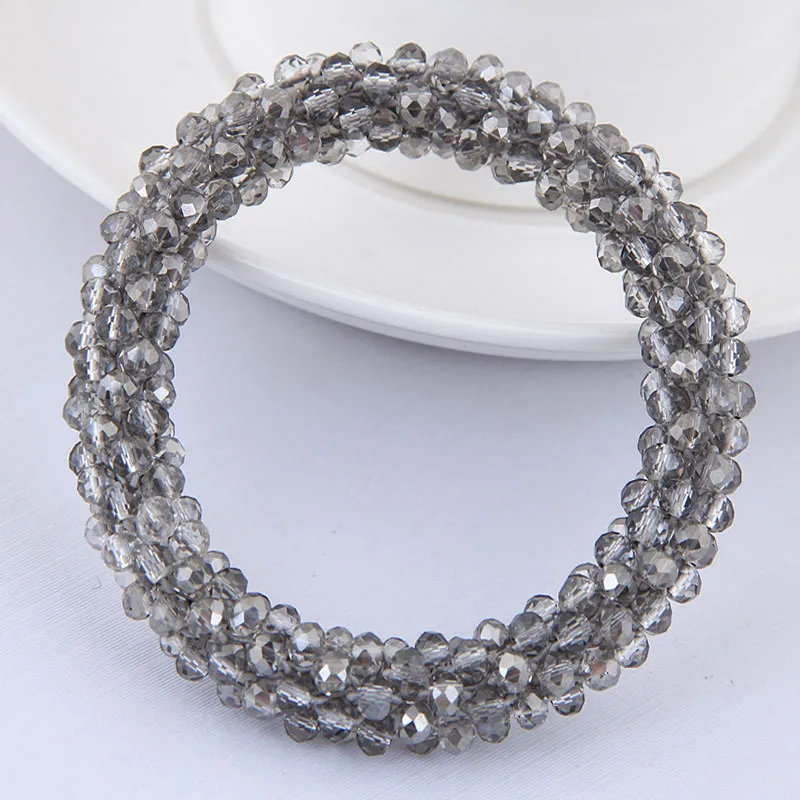 Korean Fashion Crystal Elastic Rubber Band Ponytail Hair Accessories