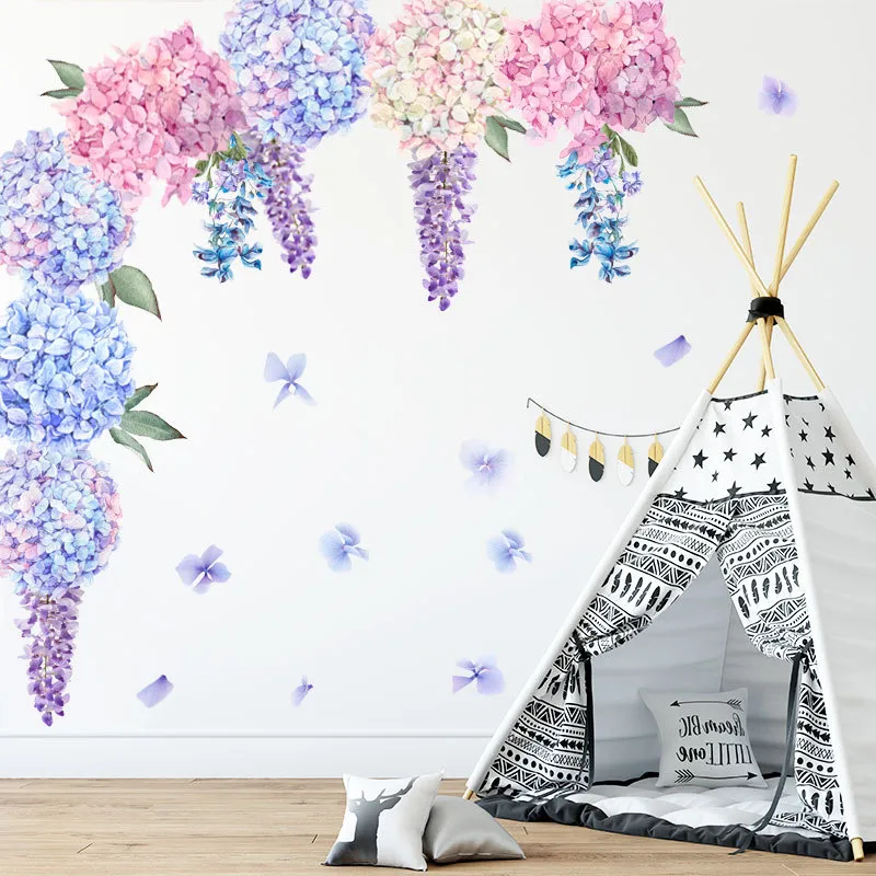 Purple Lavender Flower Ball Wall Sticker
