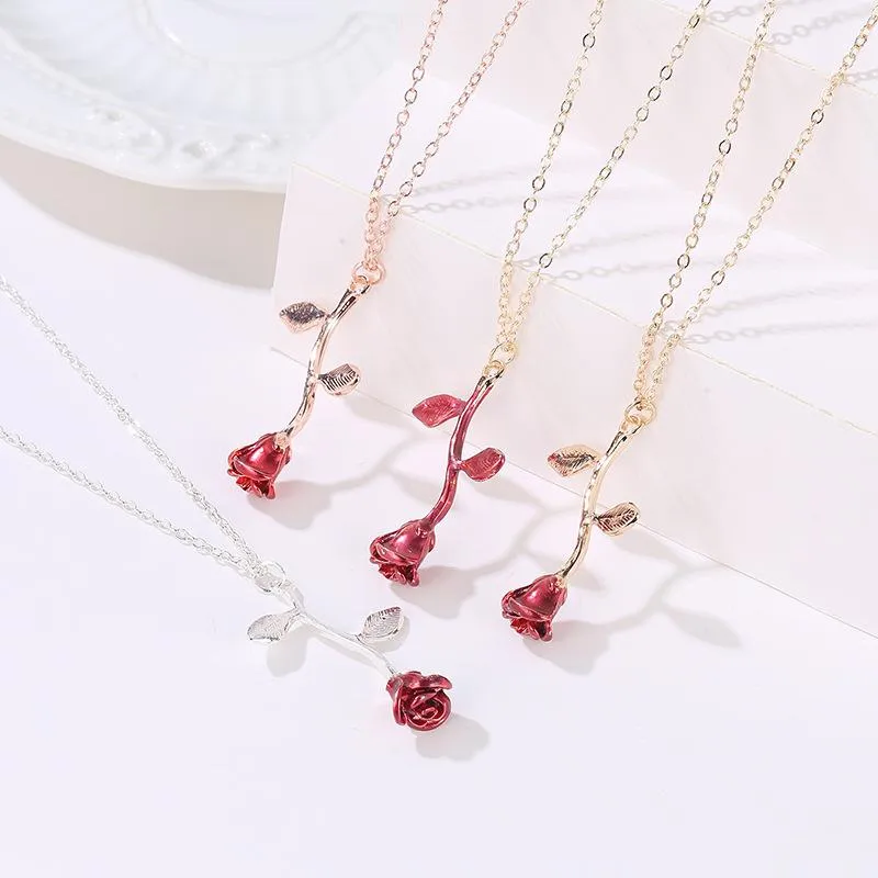 Lady Rose Alloy Stoving Varnish Women's Necklace
