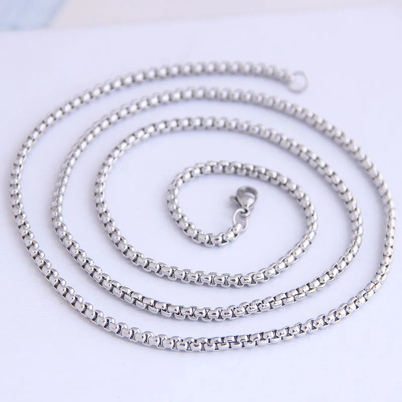 Fashion Stainless Steel Corn Chain Distribution Chain Men's Necklace Distribution Chain Wholesale Nihaowholesale