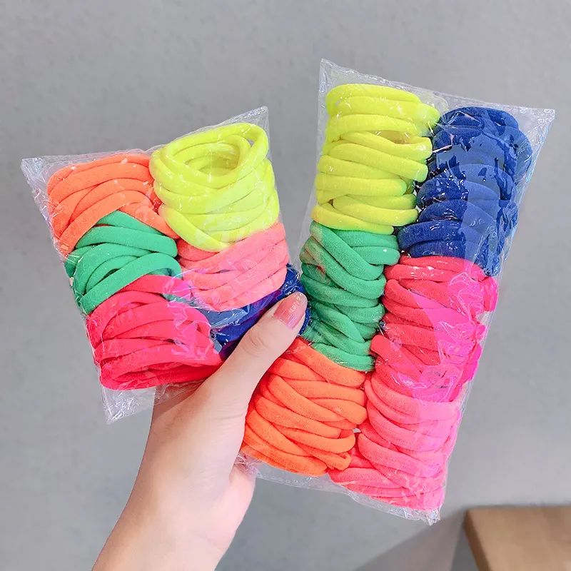 Korean Candy Color Towel Hair Ring Combination Set Simple And Versatile Rubber Band Hair Headdress Wholesale Nihaowholesale