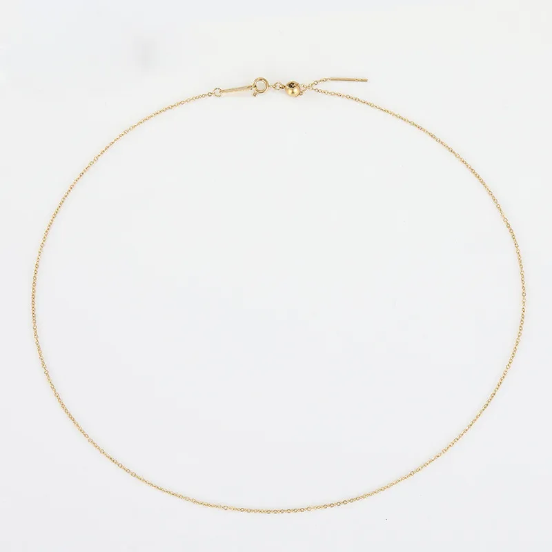 Stainless Steel 14K Gold Plated Simple Style U Shape Necklace