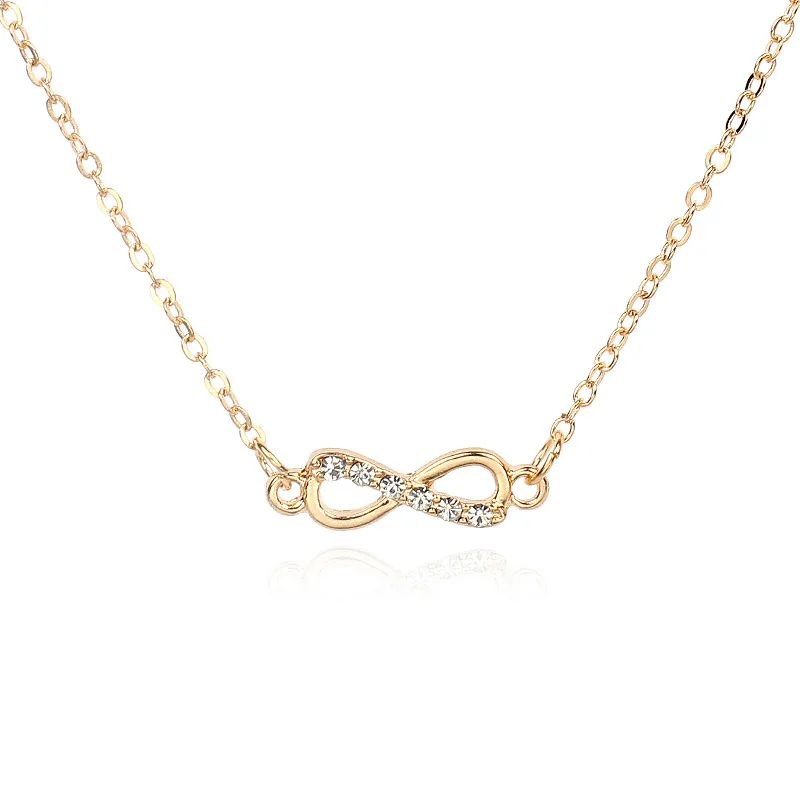 Fashion Hollow Bow Diamond Necklace Bracelet Anklet
