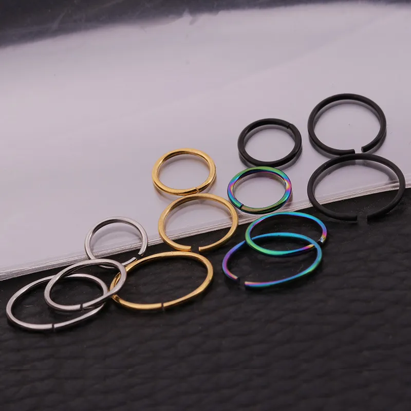 1 Piece Ear Cartilage Rings & Studs Fashion Geometric 316 Stainless Steel  Plating Ear Cartilage Rings & Studs Nose Rings & Studs