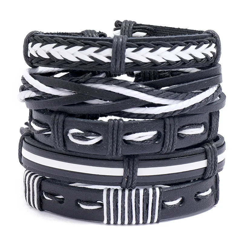 Simple Retro Multilayer Braided Leather Bracelet