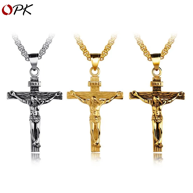 Fashion Geometric Titanium Steel Plating Men'S Pendant Necklace