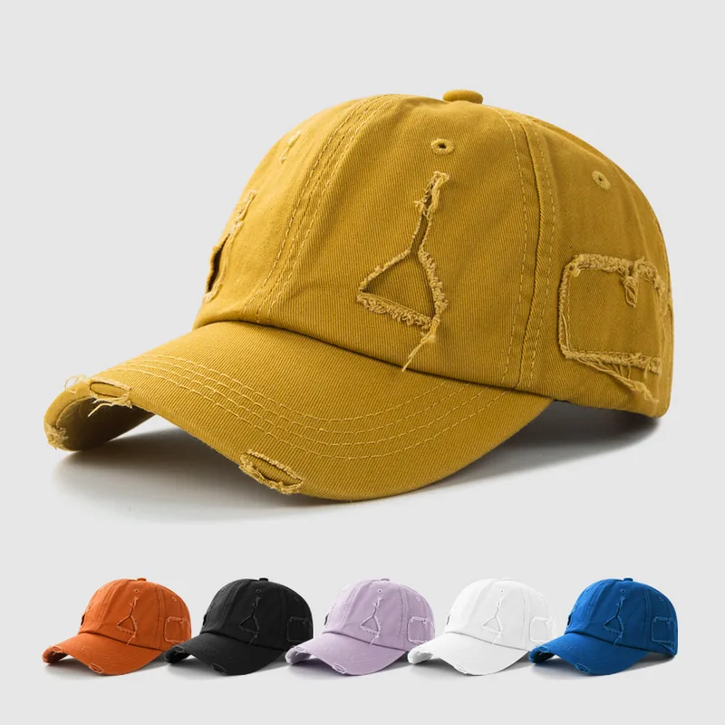 Unisex Hip-hop Solid Color Embroidery