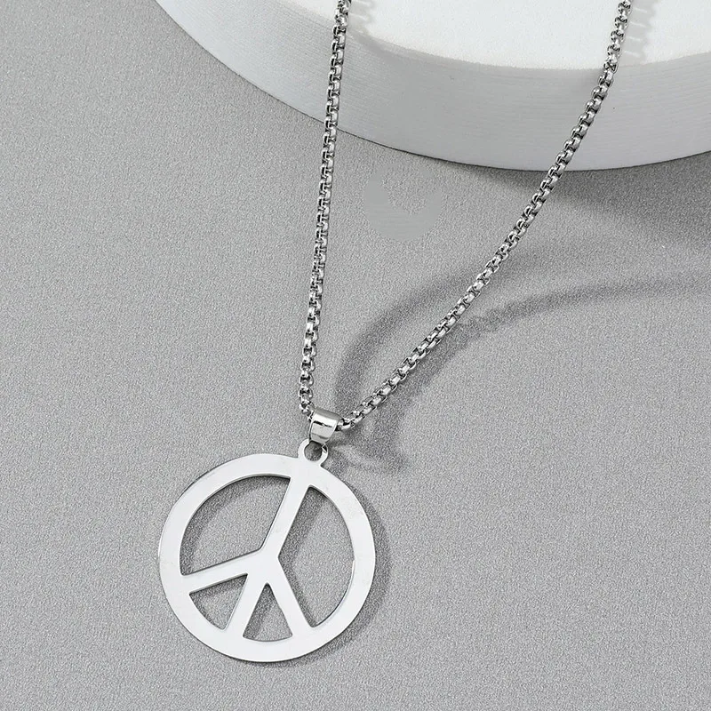Fashion Stainless Steel Plating Men's Necklace