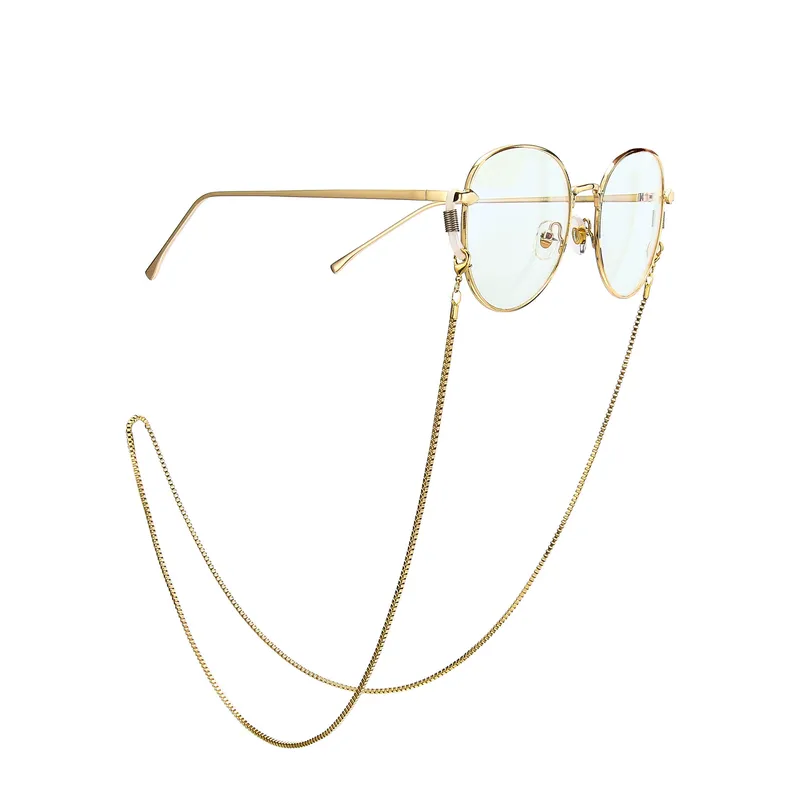 Metal Sun Eyeglasses Chain Travel Fashion Sunglasses Non-slip Lanyard Eyeglasses Chain Anti-lost Golden Weini