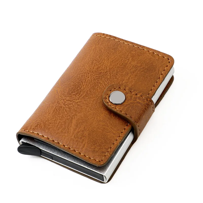 Wholesale Rfid Shielding Anti-theft Brush Ultra-thin Credit Card Aluminum Alloy Card Bag