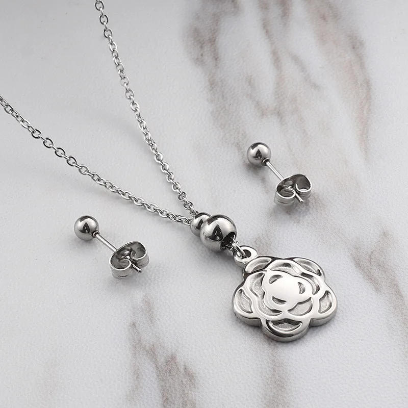 Wholesale Jewelry Flower 304 Stainless Steel