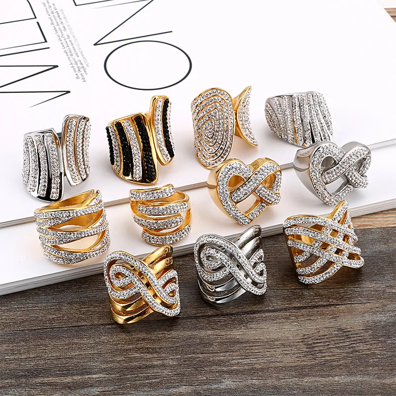 Titanium Steel 18K Gold Plated Fashion Plating Geometric