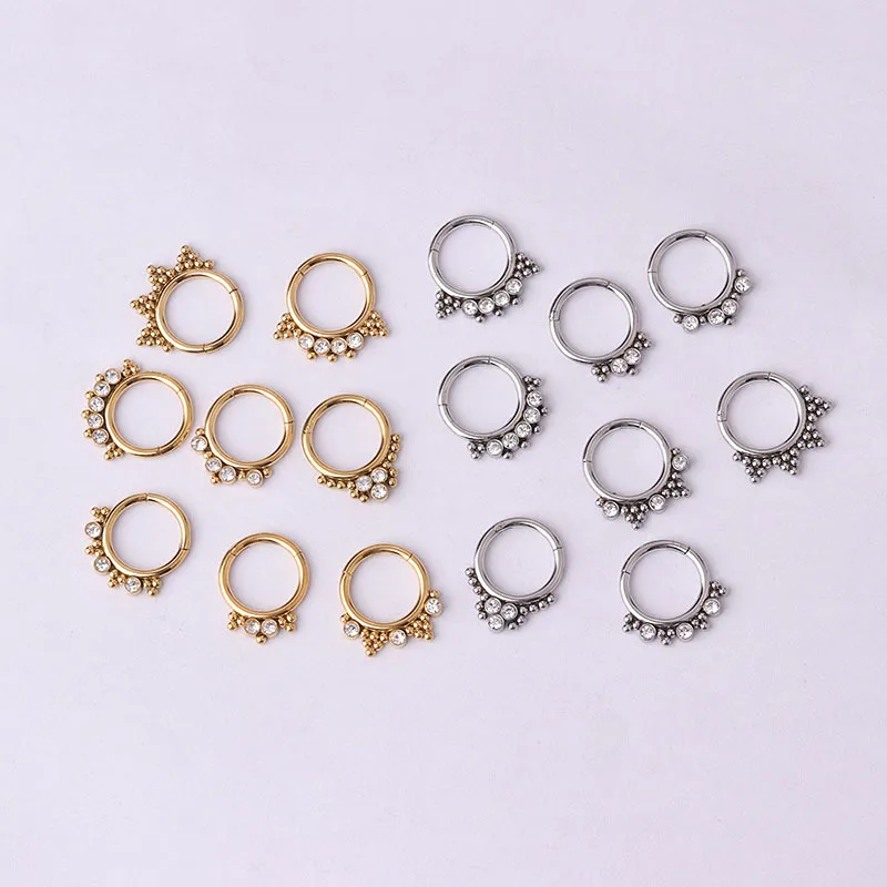 Nose Rings & Studs Ethnic Style Geometric 316 Stainless Steel  Plating