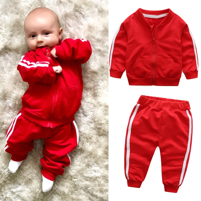 Children's Clothing Set Zipper Jacket Sports Two-piece Set