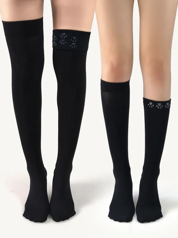 Universal Silicone Mid High-tube Velvet Calf Thigh Socks