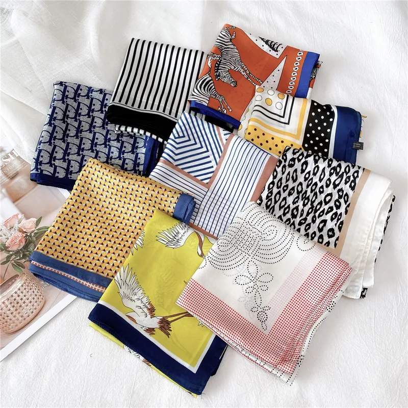 Simple Square Silk Scarf