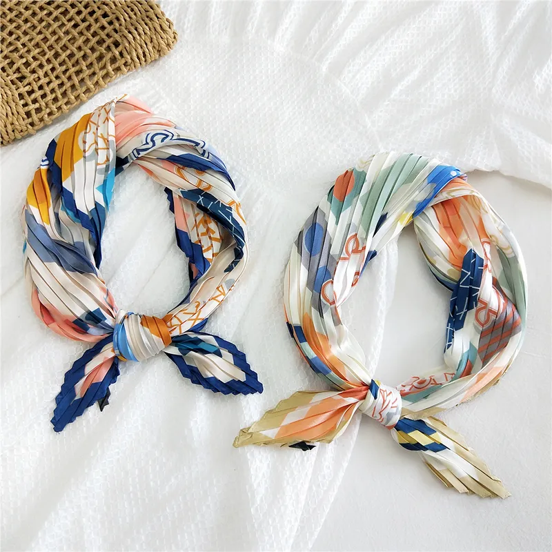 Korean Thin Silk Small Square Scarf
