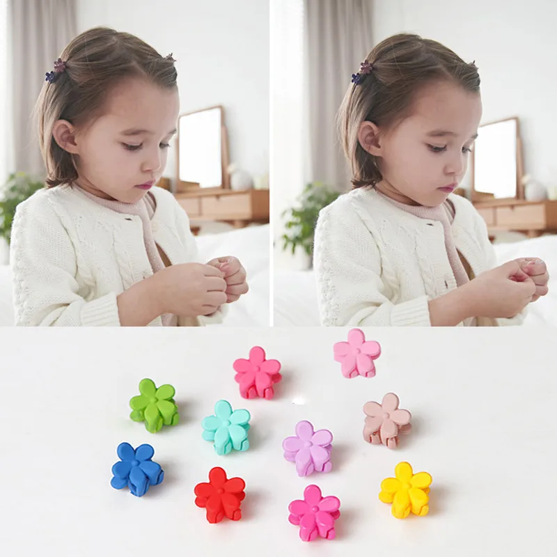 Creative Simple  Frosted Flower Mini Hair Clip
