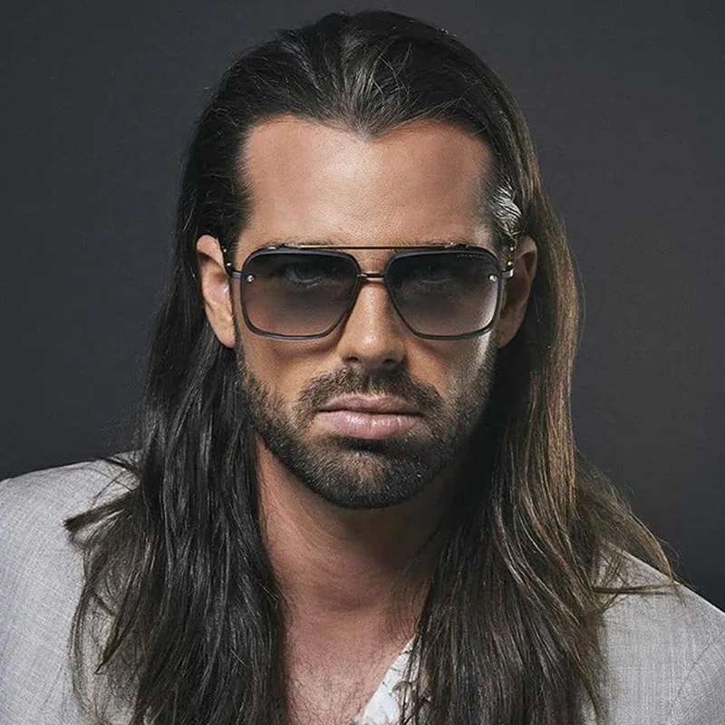 Fashion Style Simple Large Square Frame Sunglasses