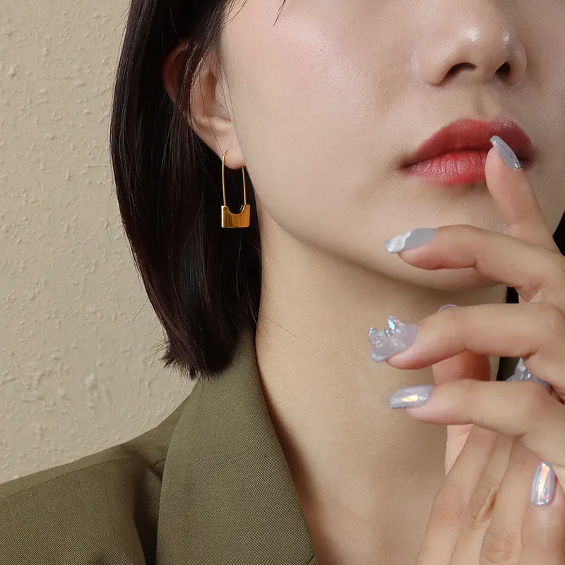 Fashion Leaf 304 Stainless Steel No Inlaid 18K Gold Plated Earrings