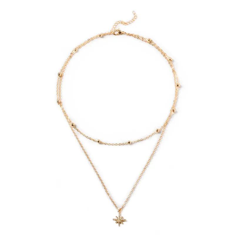 Simple Fashion New Style Two-layer Necklace